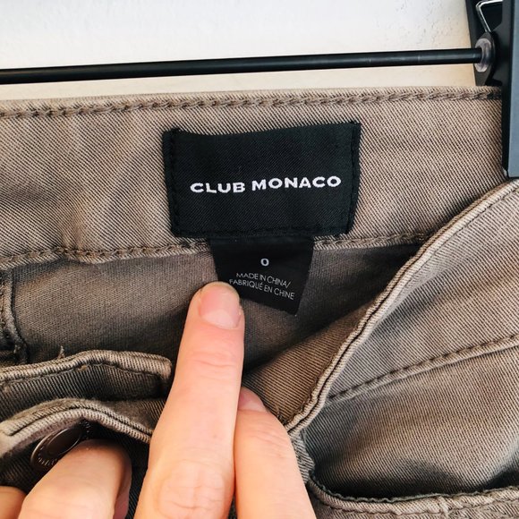 Club Monaco Gray Zipper Jeans - Picture 4 of 15